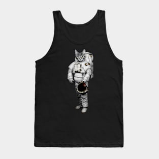 Space Cat For Cat Tank Top